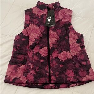 Women's Pink and Purple Quilted Vest